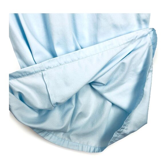 VTG Miss Elaine Blue Nightgown Sleepshirt Womens SZ L Embroidered Collar Retro - Picture 8 of 10